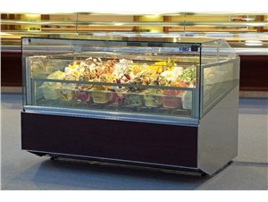 Eisvitrine ISA GELATO SUPERSHOW 120:     	Abmessungen: 	B 1166/ T 1105/ H 1170    	Fassungsvermögen/Inhalt: 	12x 