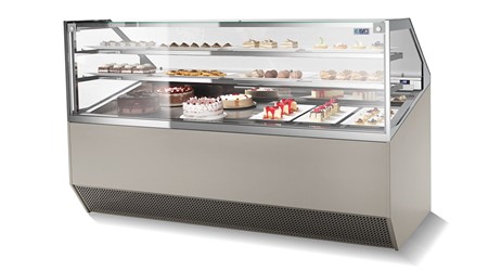 Tortenvitrine ISA Supercapri 220 PAS:     	Abmessungen: 	B 2177/ T 1110/ H 1175 ( H 1352)    	Fassungsvermögen/Inh